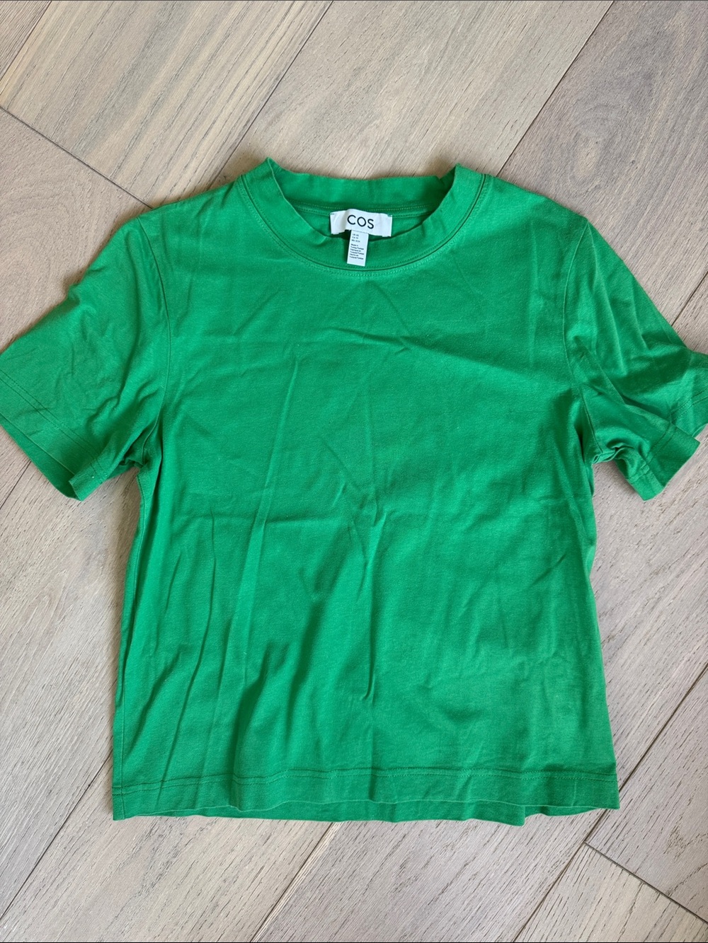 COS Green Short-Sleeve Crewneck Tee